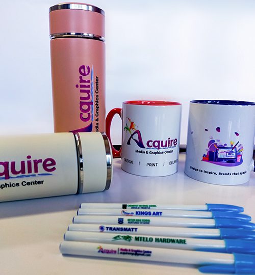 Acquire MGC promotional items